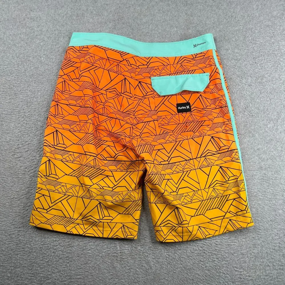 Hurley orange geometric